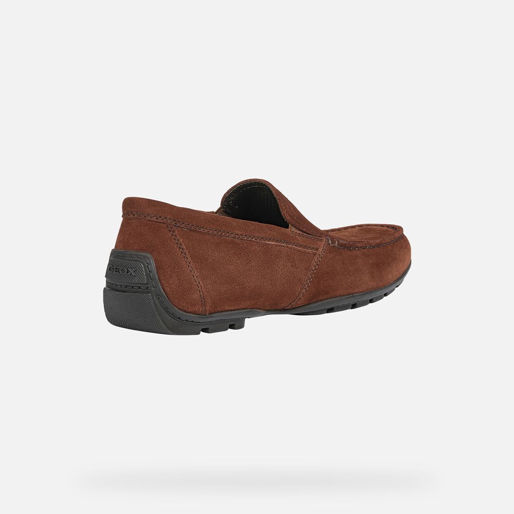 Mocassins Geox Homem Marrom Escuro - Moner - SLIFR0495